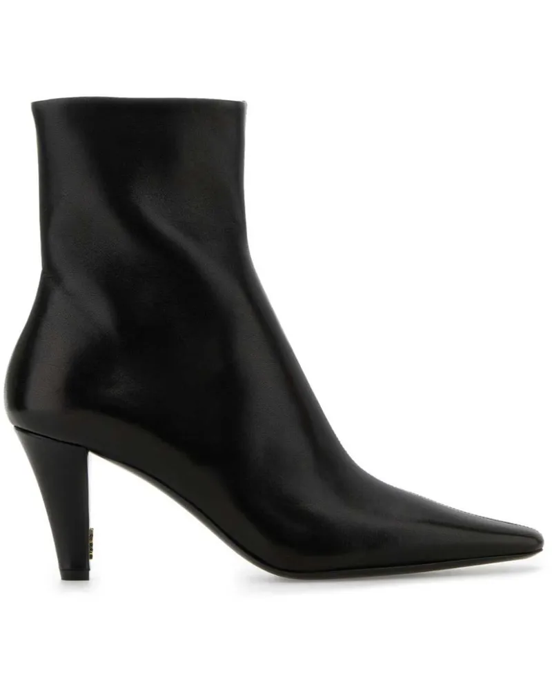 Saint Laurent Jill Stiefeletten 75mm - Schwarz Schwarz