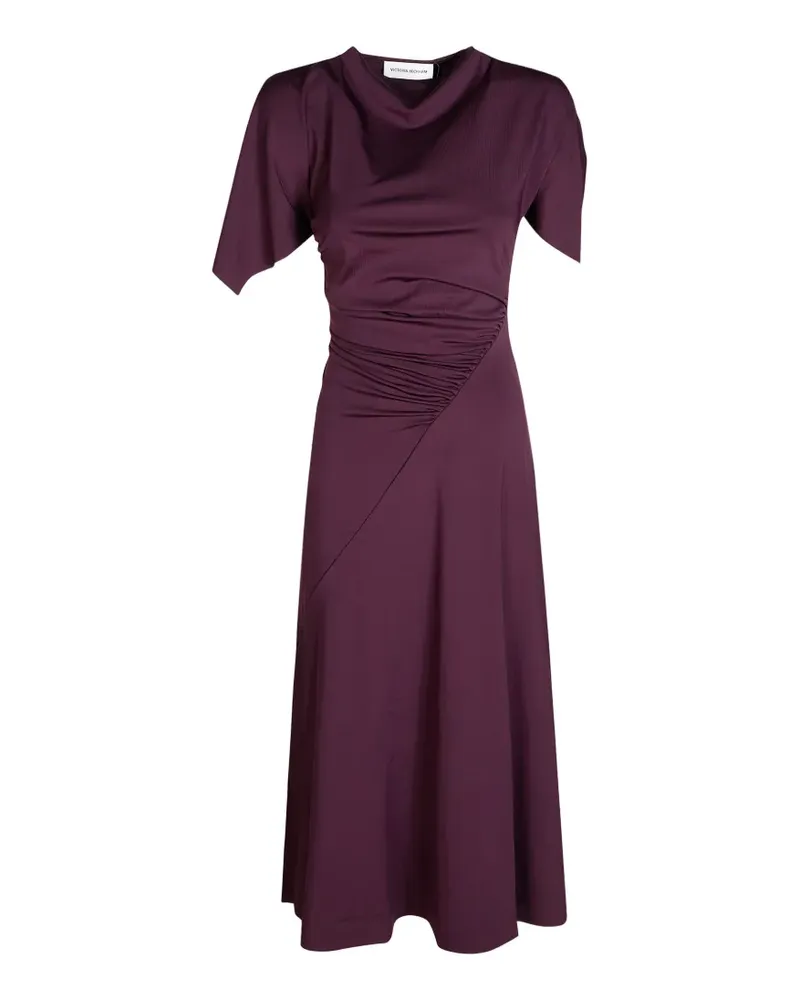 Victoria Beckham Midikleid mit Raffungen - Violett Violett