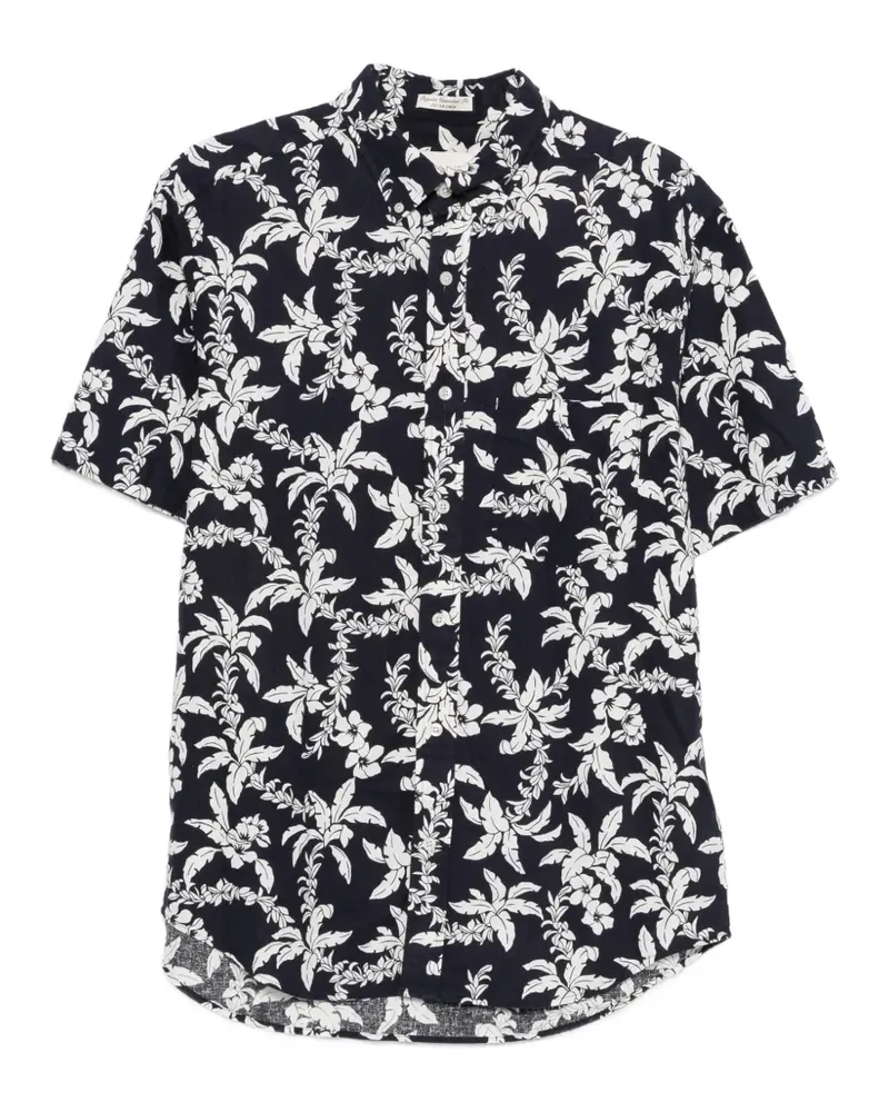 Gant floral-print short-sleeve shirt - Schwarz Schwarz