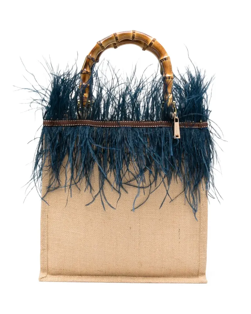 La Milanesa Mittelgroßer Violetta Tote Bag - Nude Nude