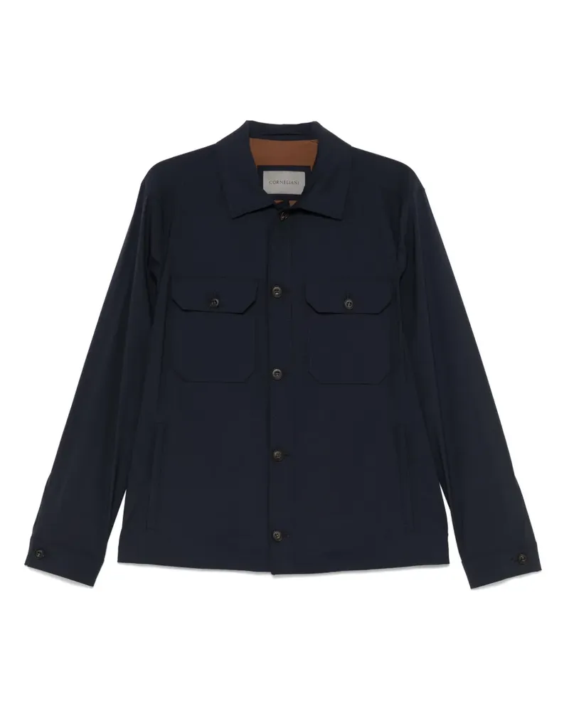Corneliani Klassische Hemdjacke - Blau Blau