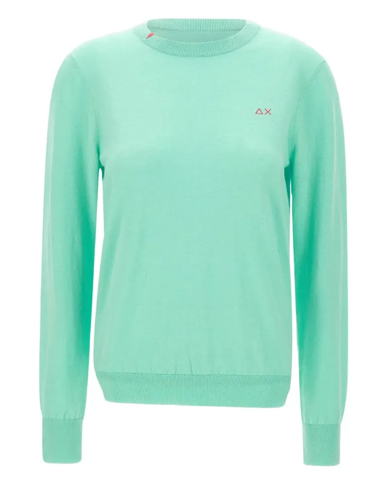 Sun68 long-sleeved crew-neck sweater - Grün Grün