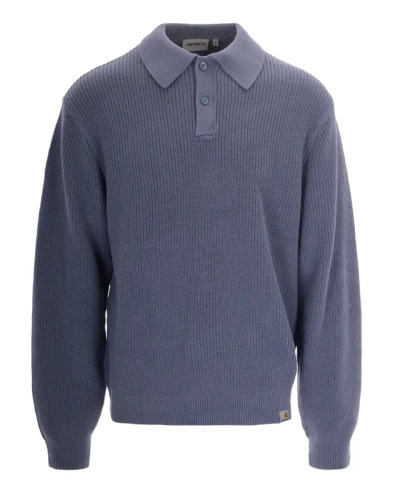 Carhartt WIP Miles long-sleeved polo shirt - Blau Blau