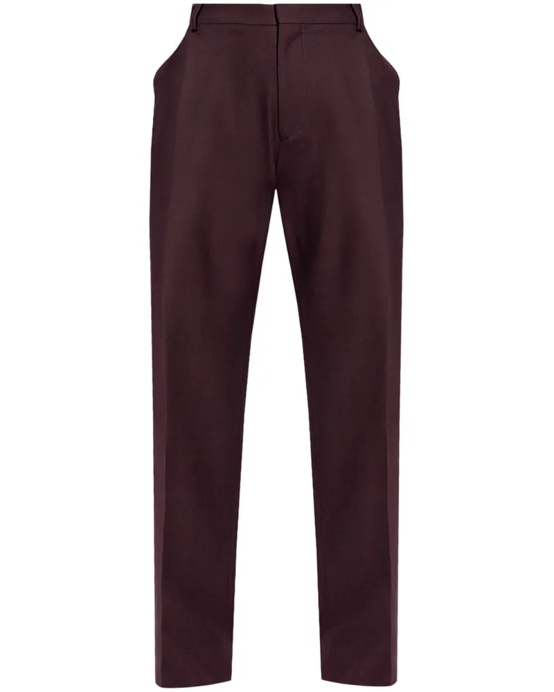 Victoria Beckham Hose in Knitteroptik - Rot Rot
