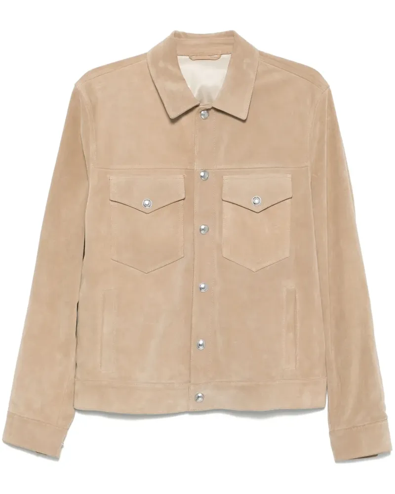 Eleventy Jacke aus Wildleder - Nude Nude