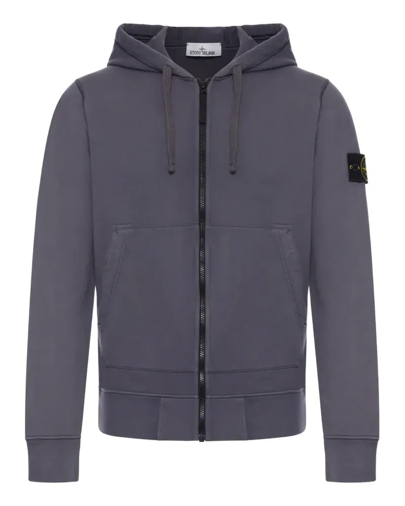 Stone Island Compass-badge zip-up hoodie - Grau Grau