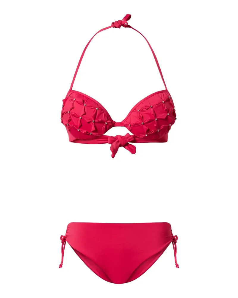 Twin-Set push-up embroidery bikini - Rosa Rosa