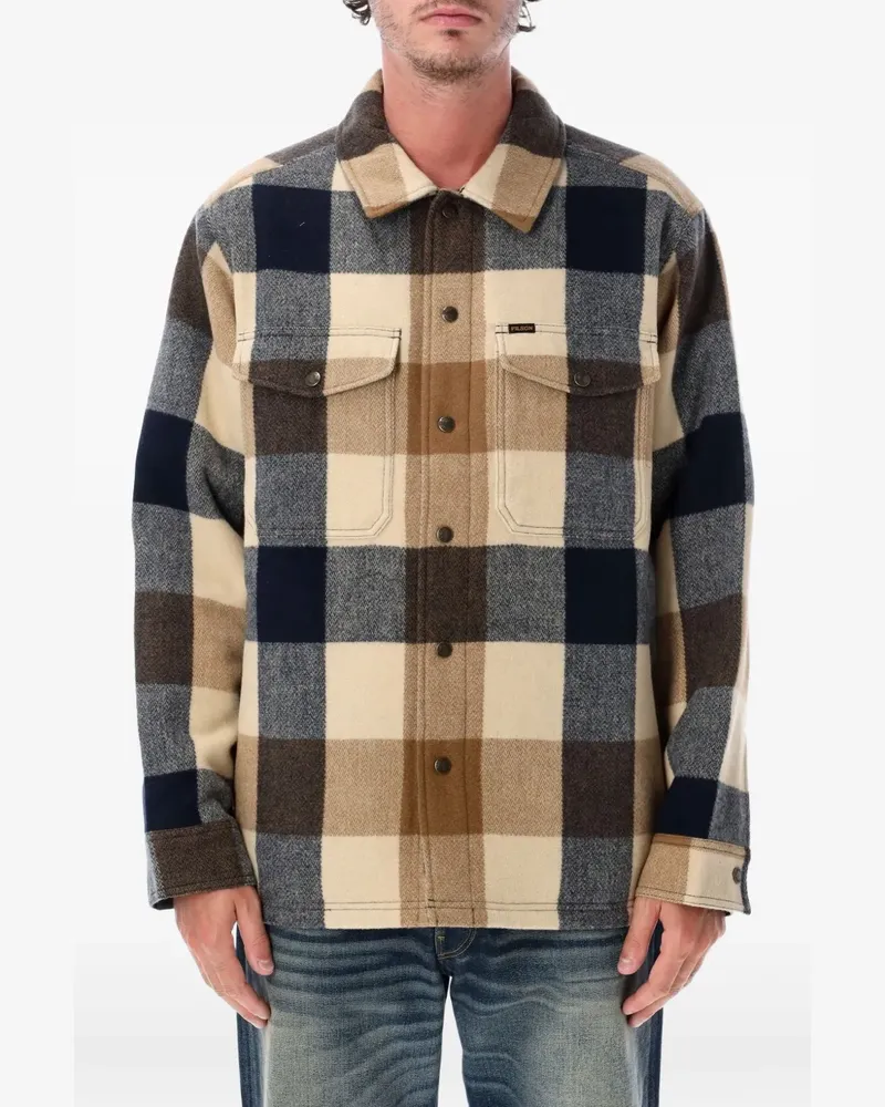 Filson check-pattern button-down jacket - Nude Nude