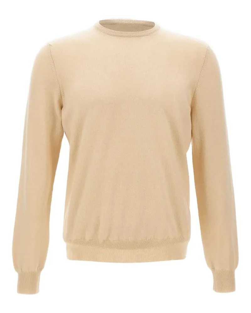 Gran Sasso Gerippter Pullover mit rundem Ausschnitt - Nude Nude