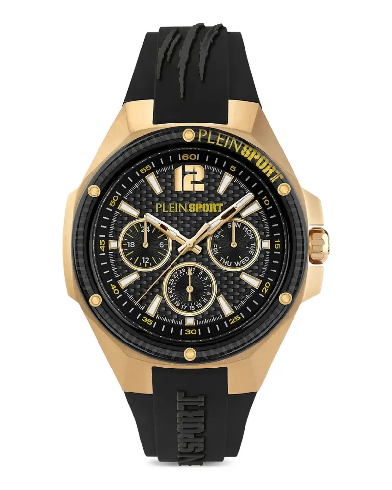 Philipp Plein Gold Tone Armbanduhr - Schwarz Schwarz