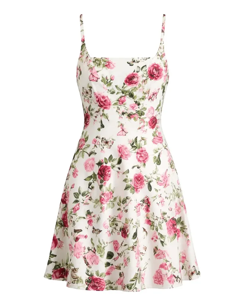 Alice + Olivia Julia mini floral-print dress - Weiß Weiß