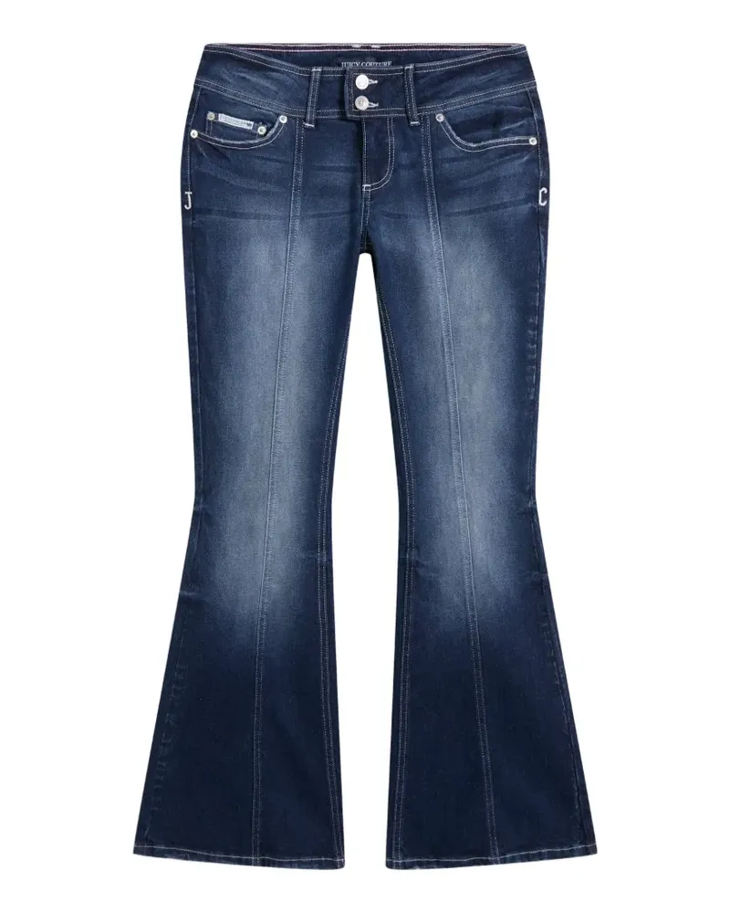 Juicy Couture Bestickte Schlagjeans - Blau Blau