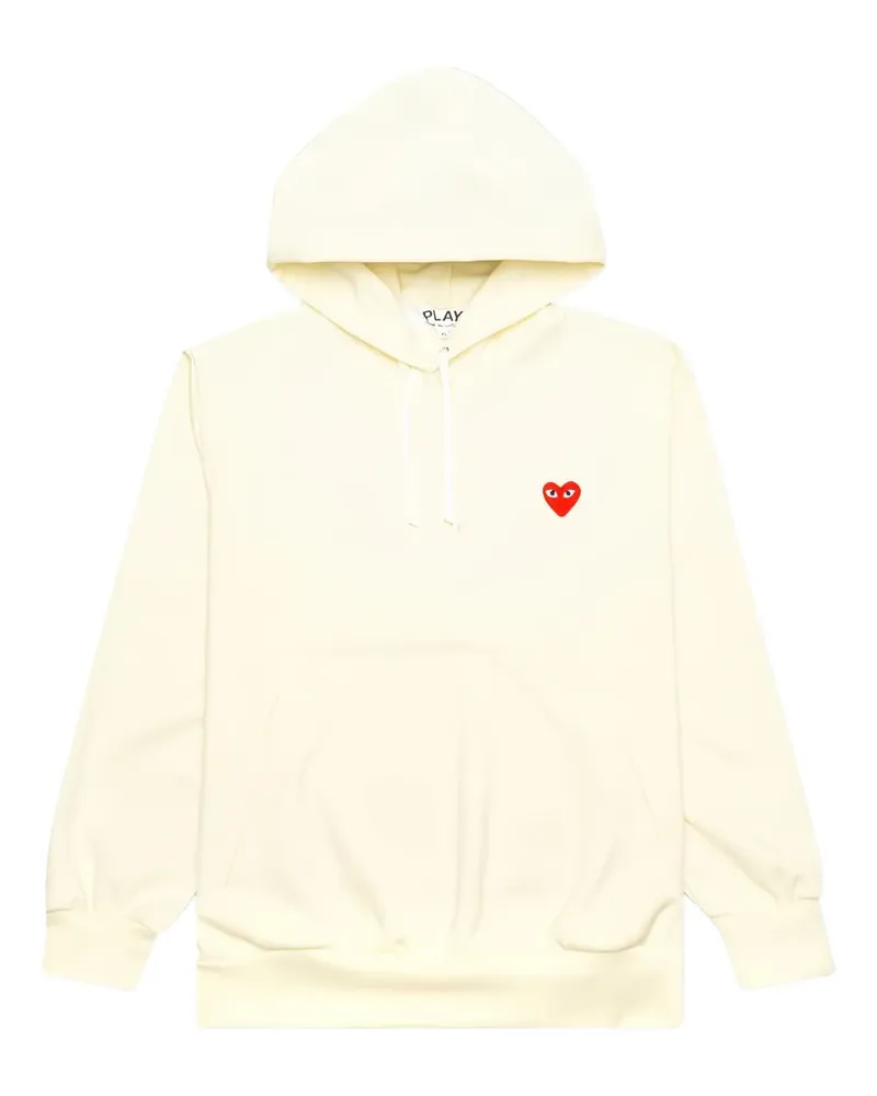 Comme des Garçons Kapuzenjacke mit Herz-Logo - Weiß Weiß