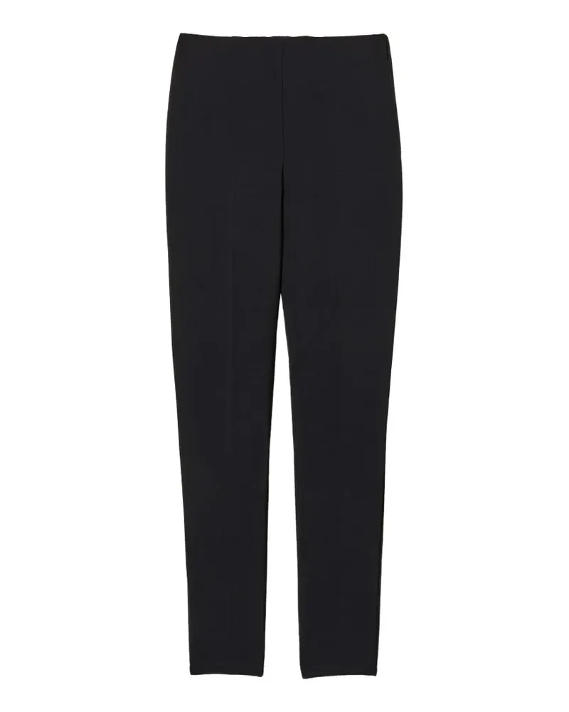 Twin-Set Schmale Hose aus Krepp - Schwarz Schwarz