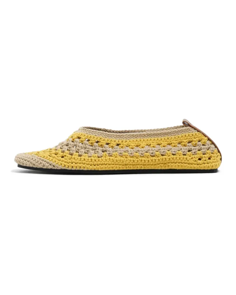 BIMBA Y LOLA Gehäkelte Ballerinas - Gelb Gelb
