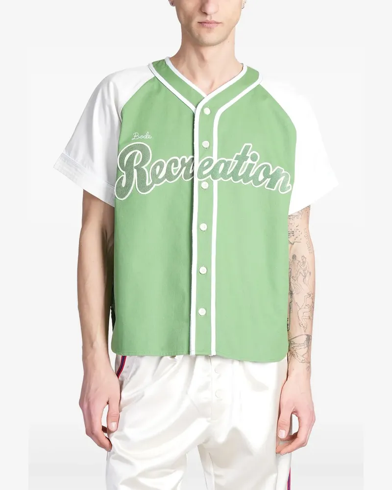 BODE Outfield Baseball-Hemd - Grün Grün