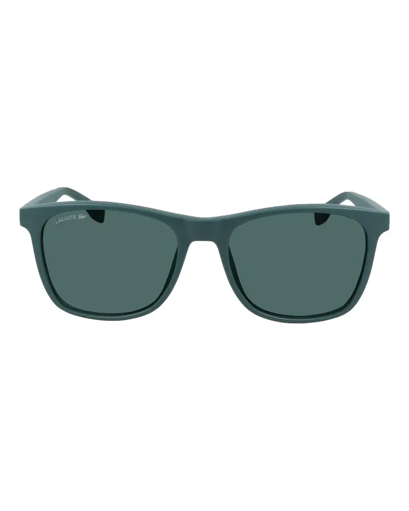 Lacoste matte-finish rectangle-frame sunglasses - Grün Grün