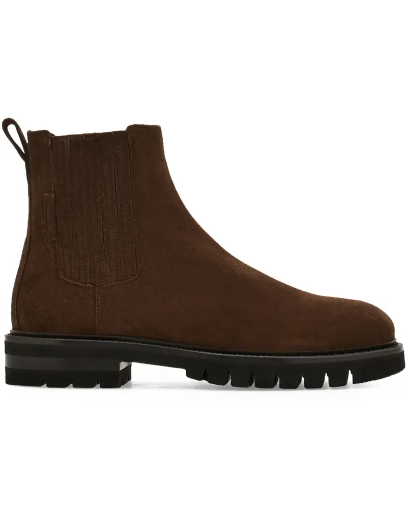 Ferragamo Chelsea-Boots aus Wildleder - Braun Braun