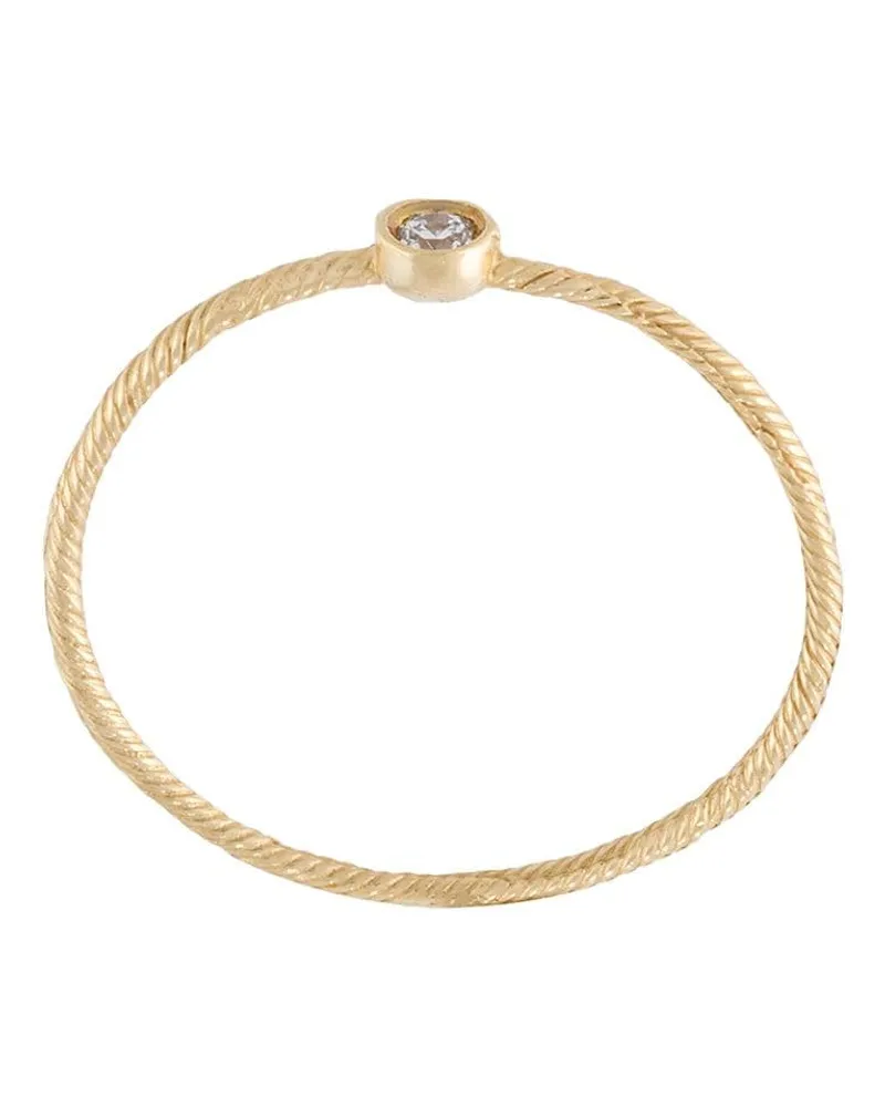 Wouters & Hendrix 18kt Weißgoldring mit Diamant - Metallic Metallic