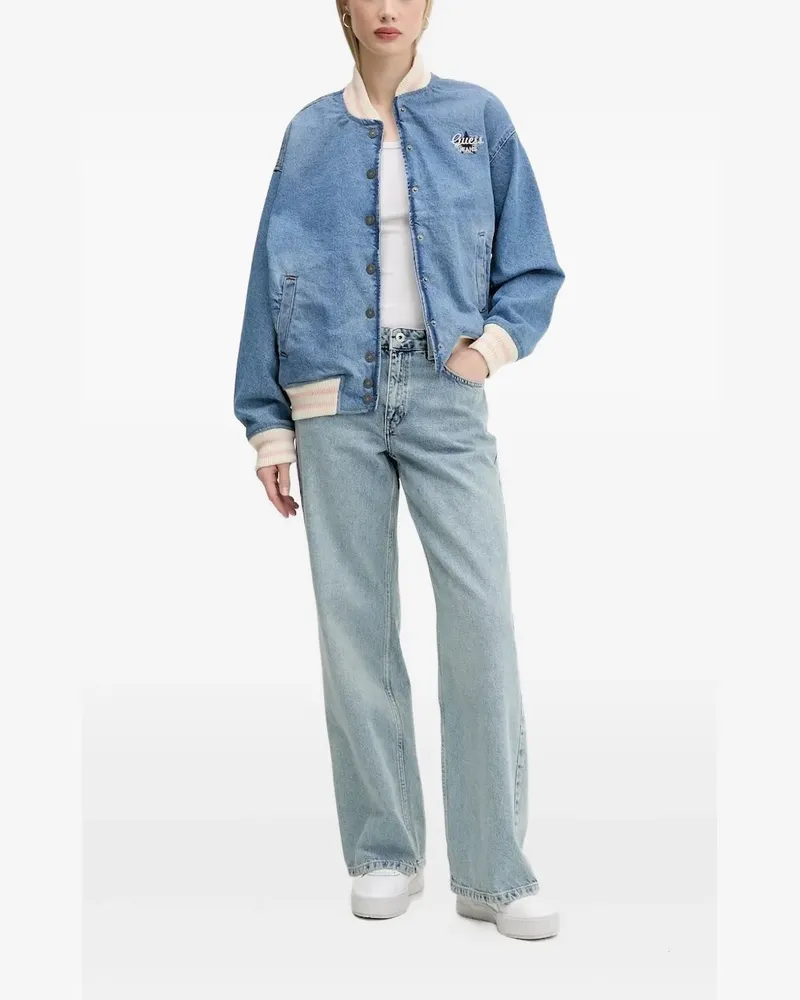 Karl Lagerfeld Jeans mit Logo-Schild - Blau Blau