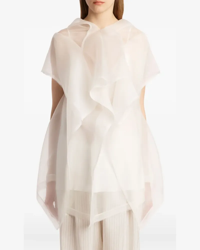 KHAITE Gerüschtes Santana Oberteil - Weiß Weiß