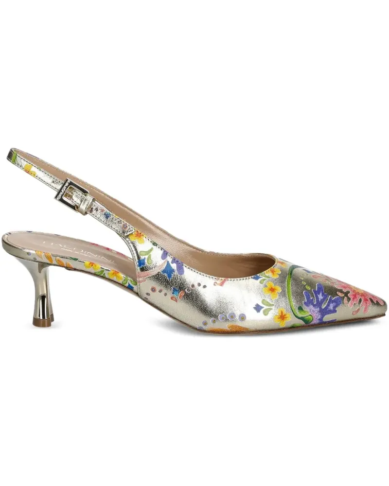 Baldinini Slingback-Pumps mit Print - Gold Gold