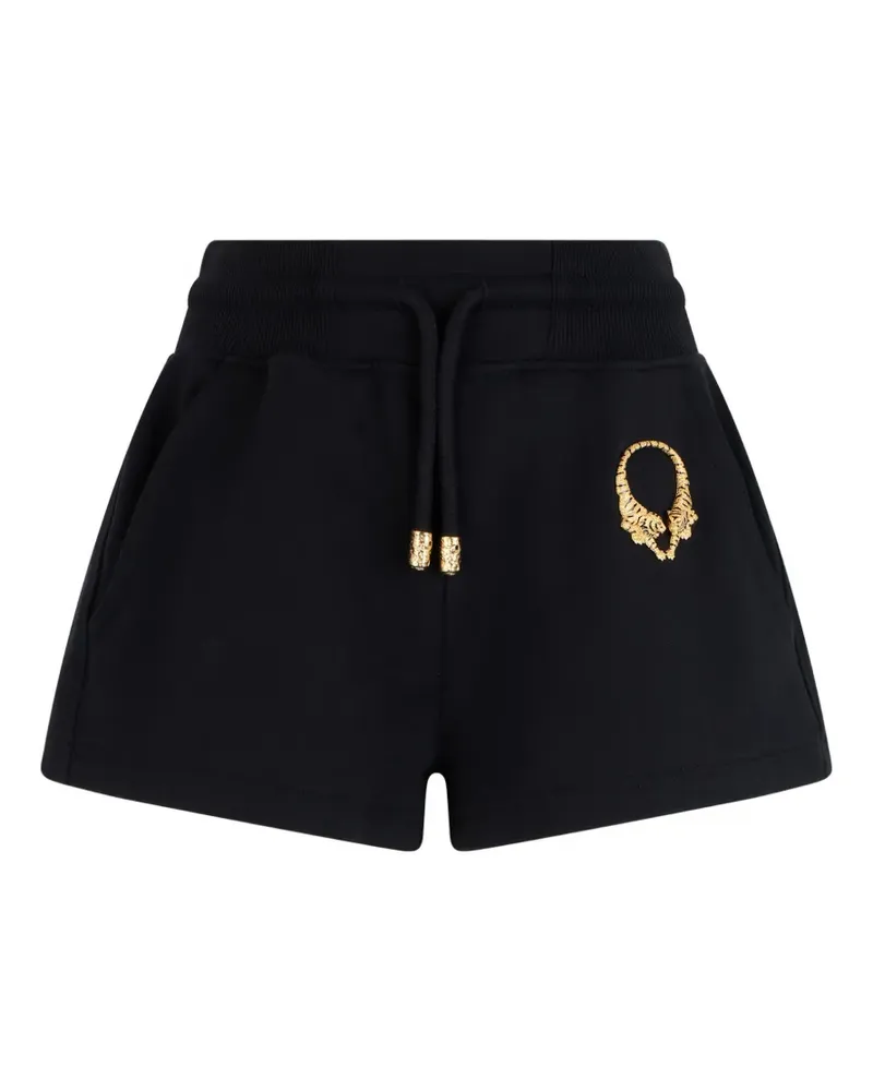 Roberto Cavalli tiger-motif drawstring shorts - Schwarz Schwarz
