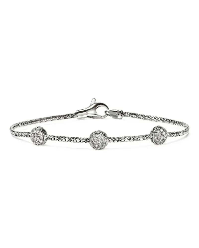 John Hardy JH Essential Armband mit Diamanten - Silber Silber