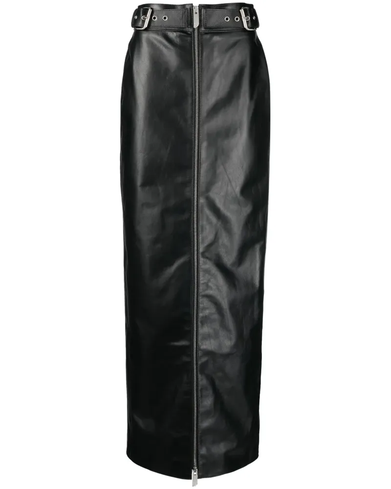 GCDS Gürtel aus Leder - Schwarz Schwarz