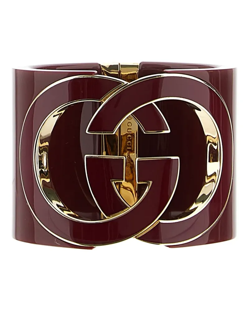 Gucci interlocking-G cut-out bangle - Rot Rot