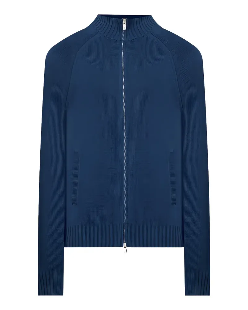 Brunello Cucinelli Reißverschluss-Cardigan mit Raglanärmeln - Blau Blau