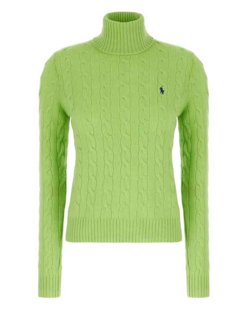 Ralph Lauren Rollkragenpullover mit Zopfmuster - Grün Grün