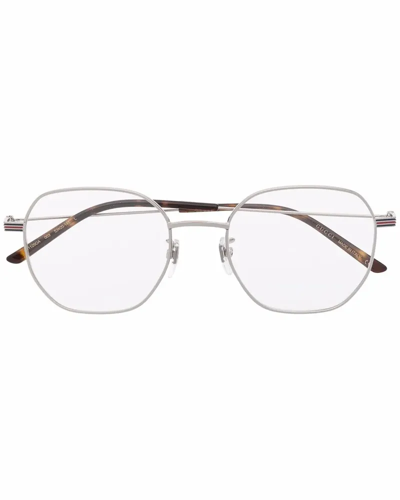 Gucci Runde GG1125O Brille - Silber Silber
