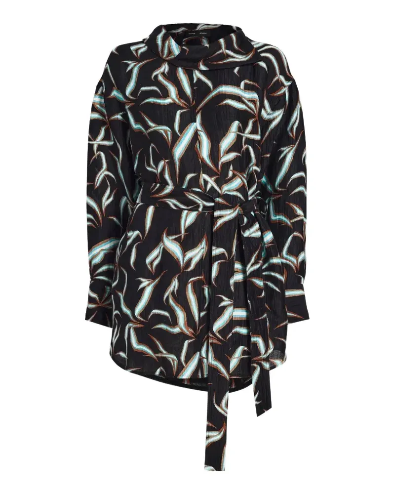 Proenza Schouler Lalia printed mini dress - Schwarz Schwarz