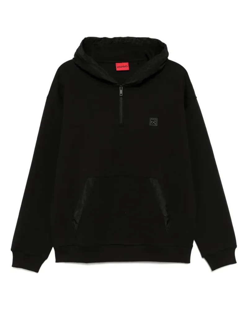 HUGO BOSS Kapuzenjacke mit Reißverschluss - Schwarz Schwarz