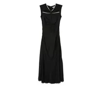 Maxikleid mit Strass - Schwarz