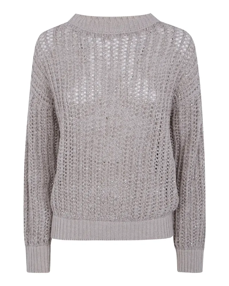 D.EXTERIOR open-knit sweater - Nude Nude