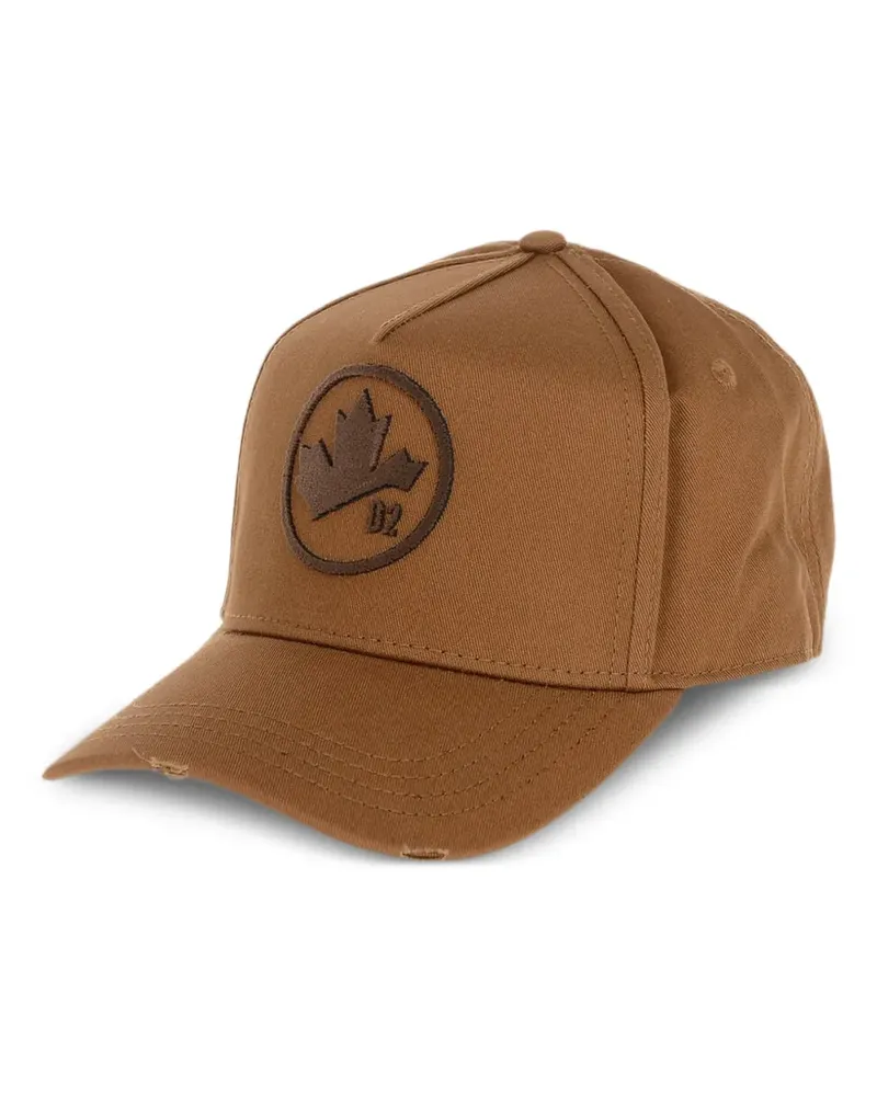 Dsquared2 logo-patch baseball cap - Braun Braun