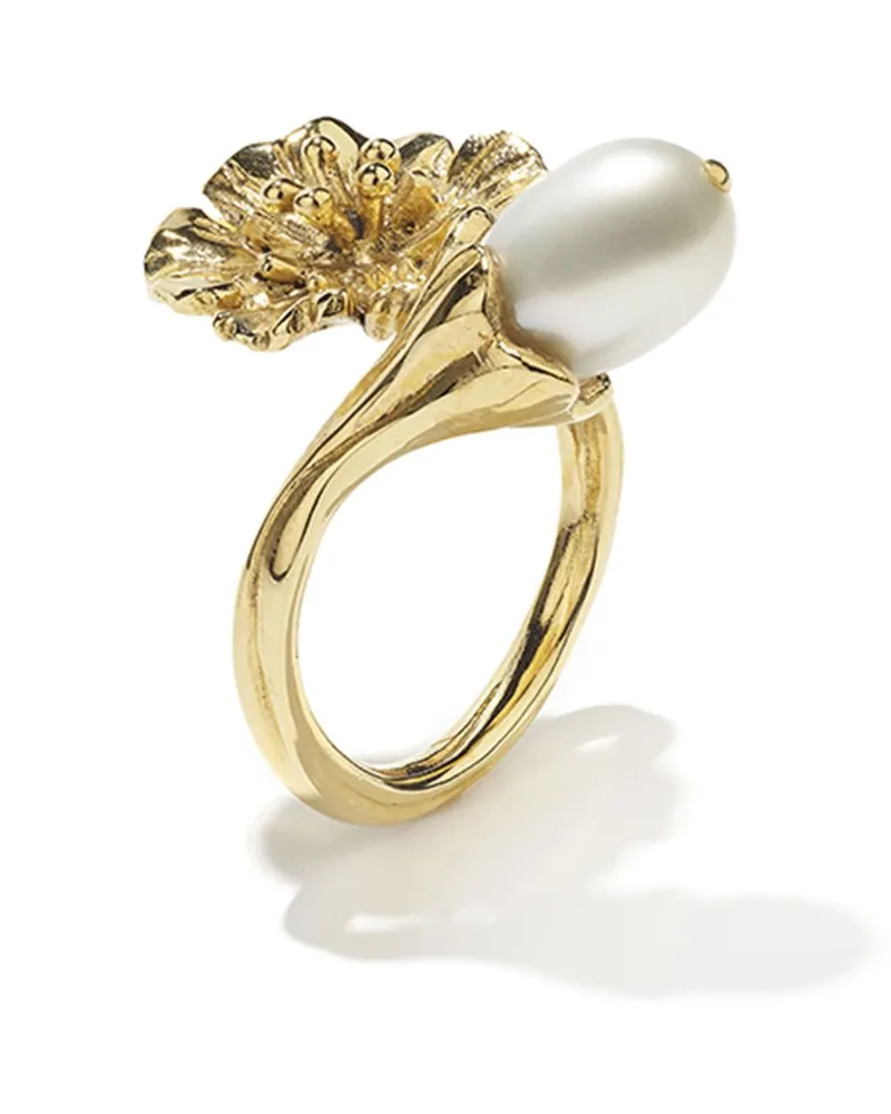 Goossens Paris Fleur de Pavot Perlenring - Gold Gold