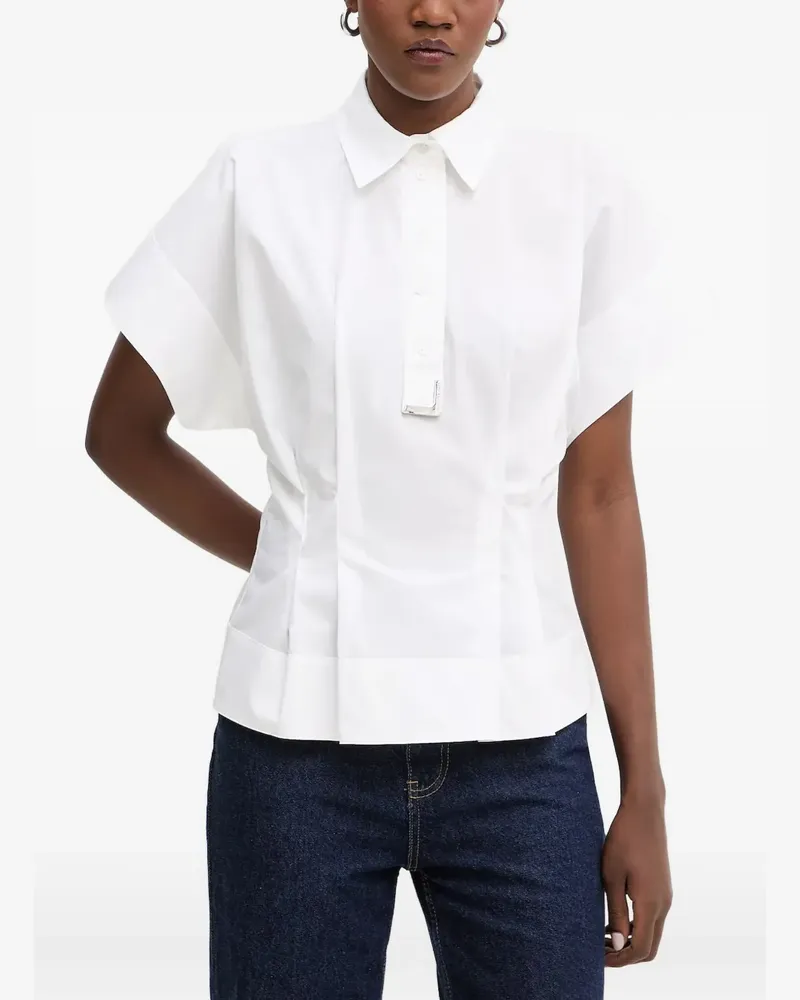 Karl Lagerfeld metal-detail shirt - Weiß Weiß