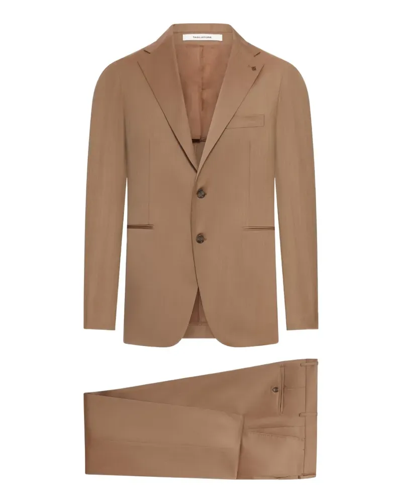 Tagliatore Einreihiger Anzug - Braun Braun