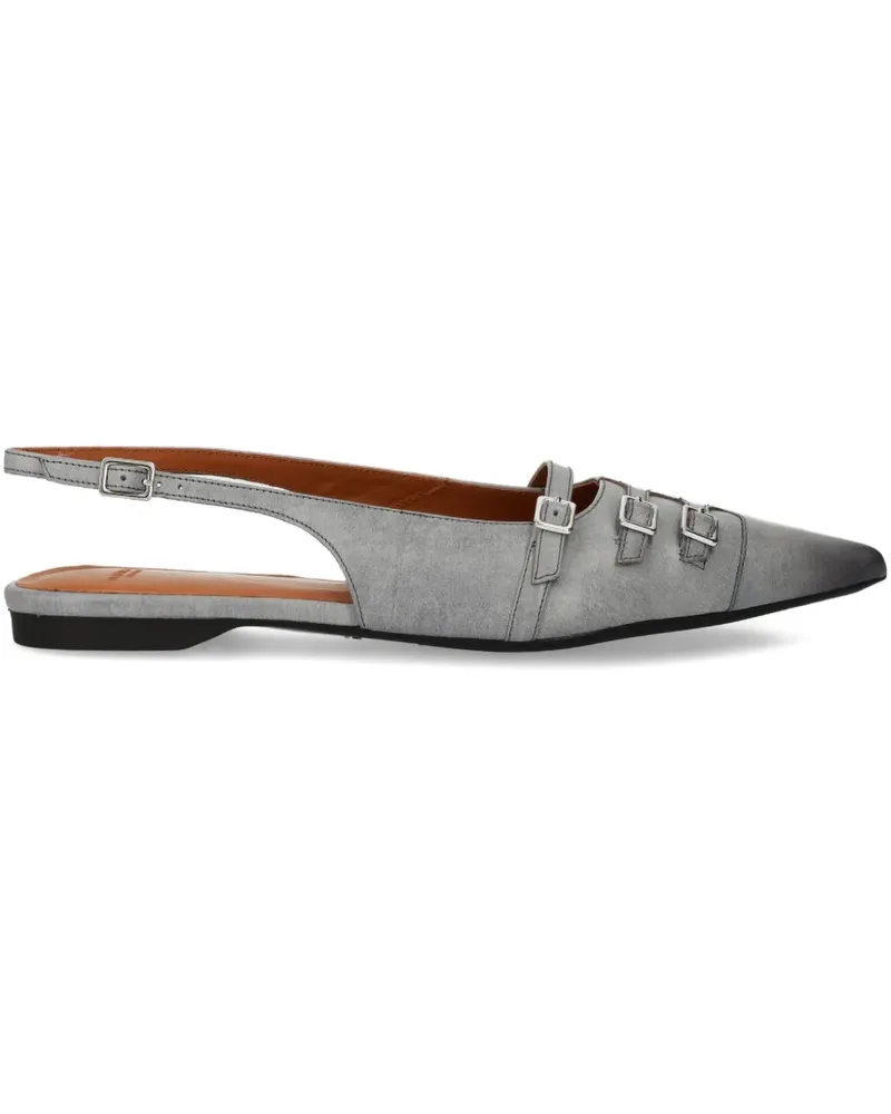 Vagabond Hermine Slingback-Ballerinas mit Schnalle - Grau Grau