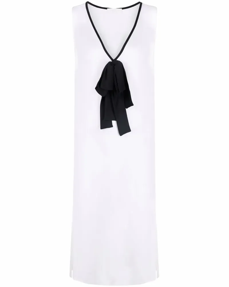 Fabiana Filippi Kleid mit Schleife - Weiß Weiß