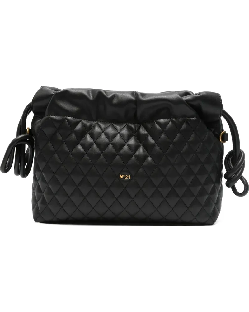 N° 21 Eva quilted shoulder bag - Schwarz Schwarz