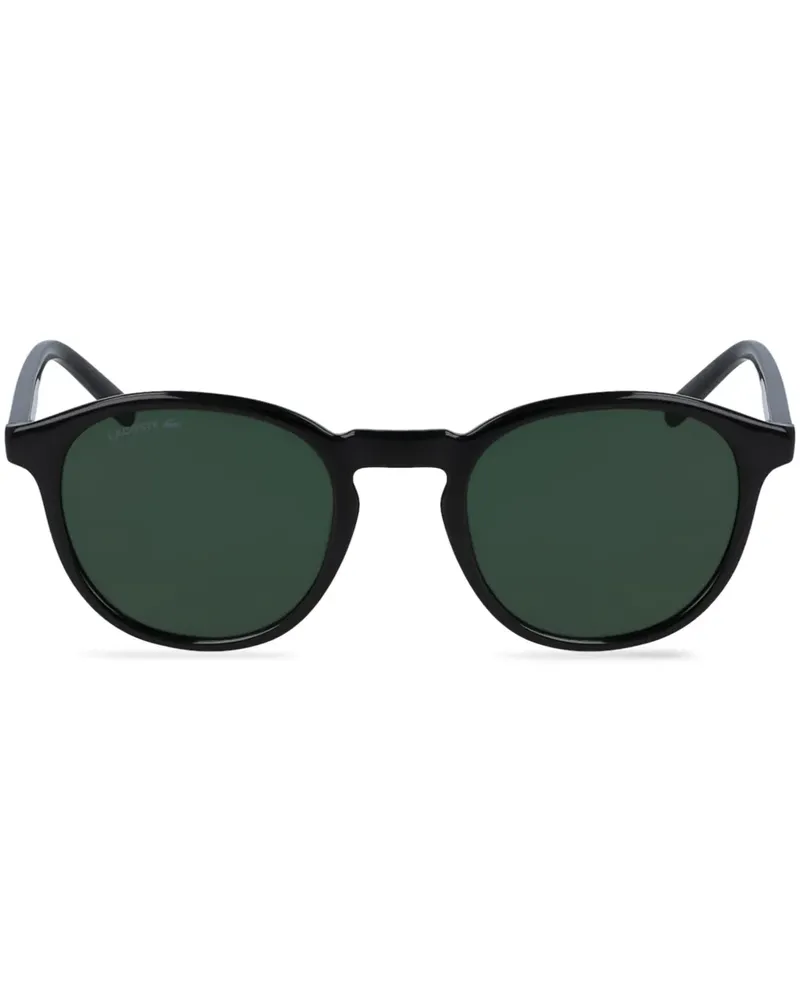 Lacoste Sonnenbrille mit rundem Gestell - Schwarz Schwarz
