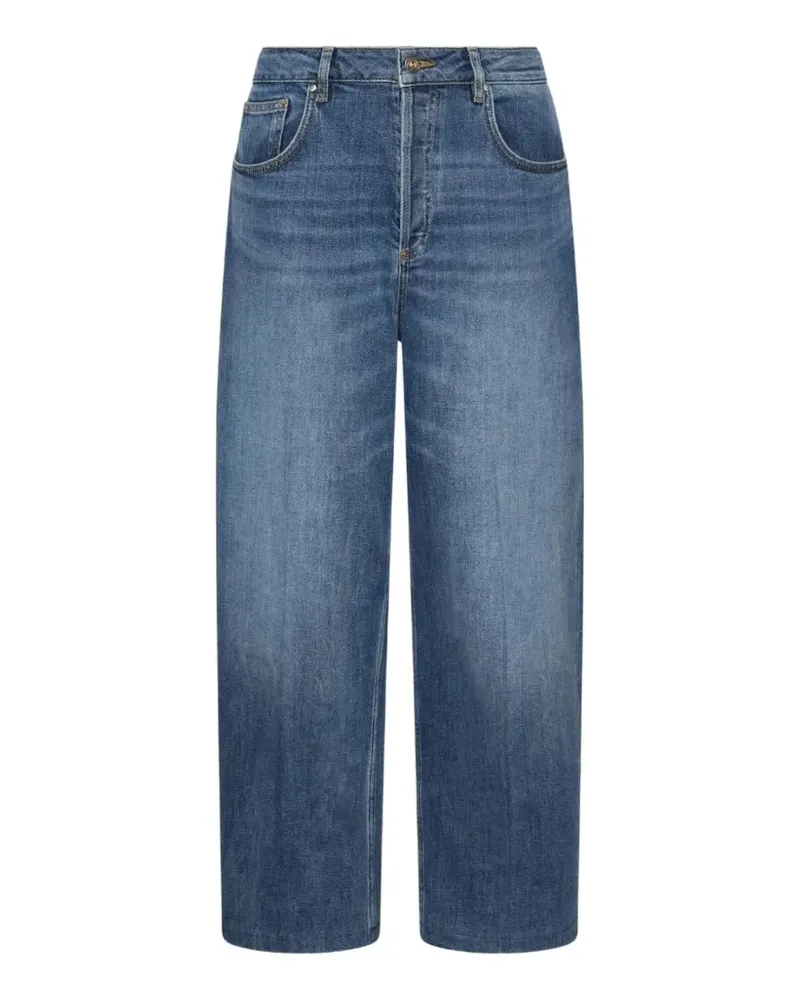MARELLA Ausgeblichene Wide-Leg-Jeans - Blau Blau