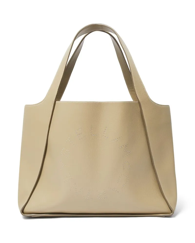 Stella McCartney Handtasche mit Logo - Nude Nude