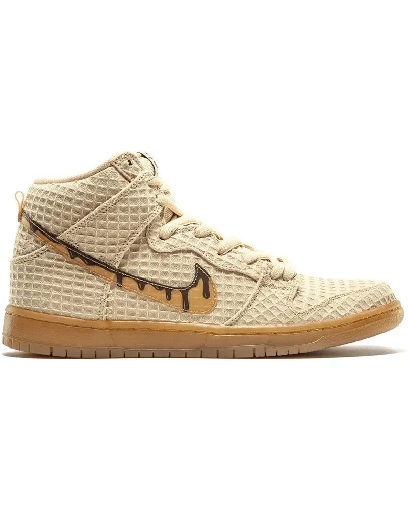 Nike Dunk High Premium SB' Sneakers - Gold Gold