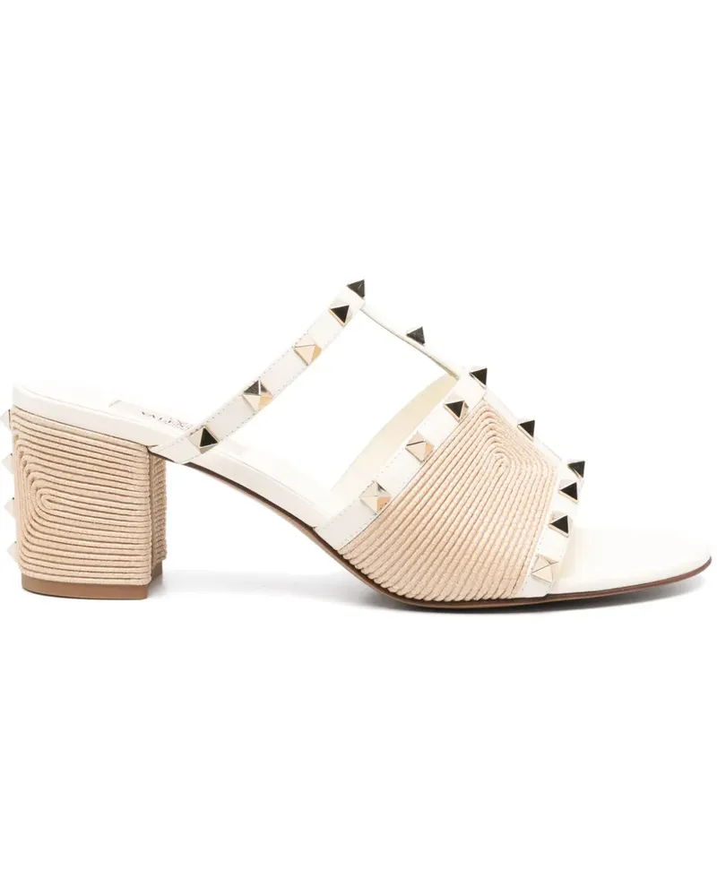 Valentino Garavani Rockstud Mules 70mm - Nude Nude
