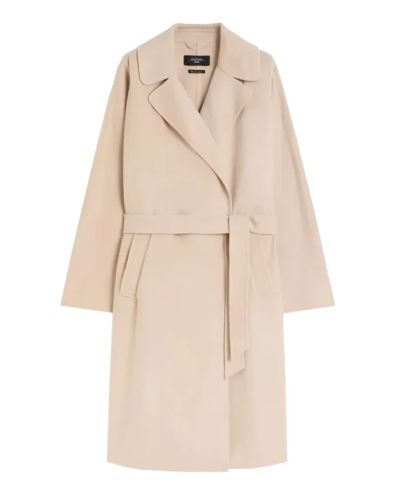Max Mara Mantel mit Gürtel - Nude Nude